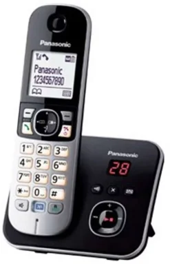 Panasonic Funktelefon - KX-TG6821SLB (schwarz / Silber)