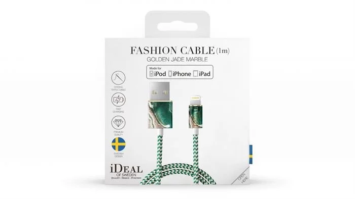 IDEAL OF SWEDEN Kabel - Lightning, USB 1m (Golden Jade Marble) 7 IDEAL OF SWEDEN Kabel - Lightning, USB 1m (Golden Jade Marble) – Bild 5