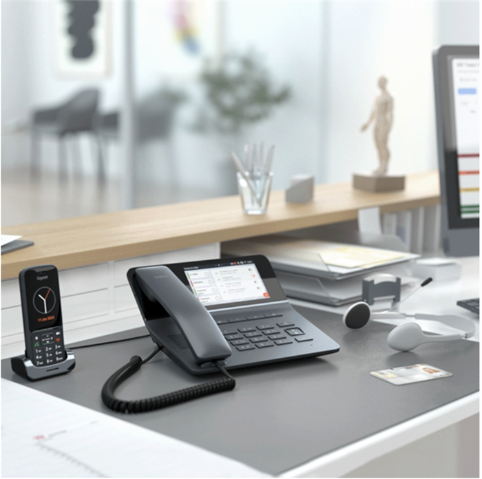 Gigaset-Pro Gigaset Pro Tischtelefon - Fusion FX800W + 2x SL800H Pro Set (schwarz) 4 Gigaset-Pro Gigaset Pro Tischtelefon - Fusion FX800W + 2x SL800H Pro Set (schwarz) – Bild 2