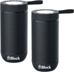 Block Lautsprecher - Connect Two (schwarz)