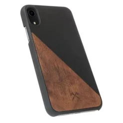 Woodcessories EcoSplit Walnuss/Schwarz Für IPhone XR