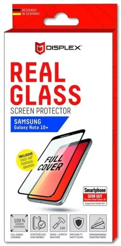 DISPLEX Real Glass 3D Samsung Note 10+ Black FPS (transparent)