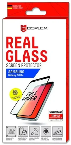DISPLEX Real Glass 3D Samsung Galaxy S10+ Black FPS (transparent)
