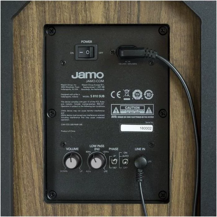 Jamo Lautsprecher - S 810 SUB (schwarz) 5 Jamo Lautsprecher - S 810 SUB (schwarz) – Bild 3