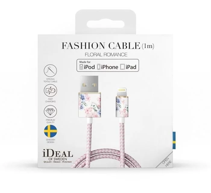 IDEAL OF SWEDEN Kabel - Lightning, USB 1m (floral) 4 IDEAL OF SWEDEN Kabel - Lightning, USB 1m (floral) – Bild 2