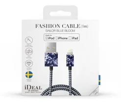 IDEAL OF SWEDEN Kabel - Lightning, USB 1m (Sailor Blue Bloom) -Klipsch Shop a98070 637666147414172809 700x700 vcenterhcenter.jpeg