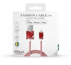 IDEAL OF SWEDEN Kabel - Lightning, USB 1m (Scarlet Red Marble) -Klipsch Shop a98076 637666147418235724 700x700 vcenterhcenter.jpeg
