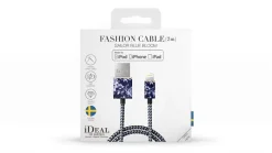 IDEAL OF SWEDEN Kabel - Lightning, USB 1m (Sailor Blue Bloom) -Klipsch Shop a99550 637678246424543819 700x700 vcenterhcenter.jpeg